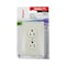 Wiremold Legrand Rectangle Plastic 1 gang Outlet Box Ivory B2D - alternate 1
